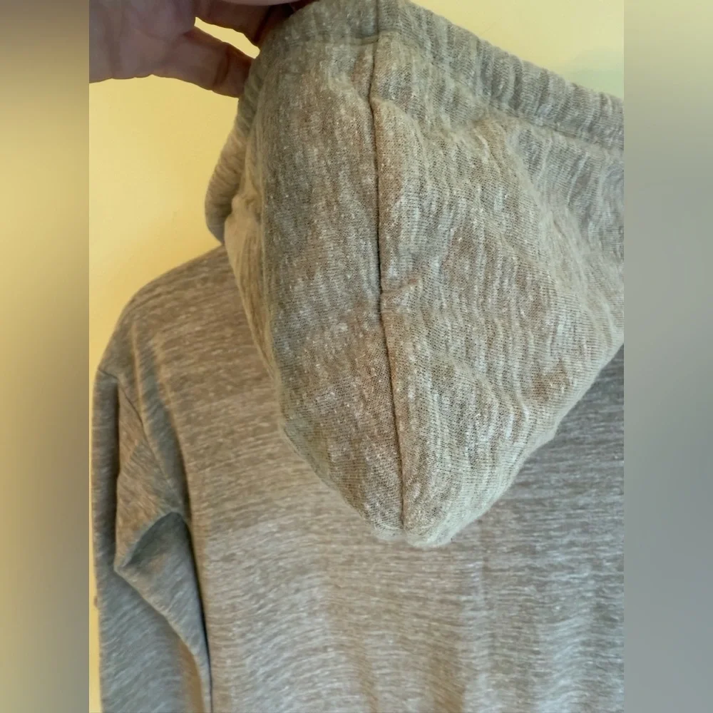 Hayden Girls Taupe Hooded Sweater with Fringe *GOOD USED CONDITION*